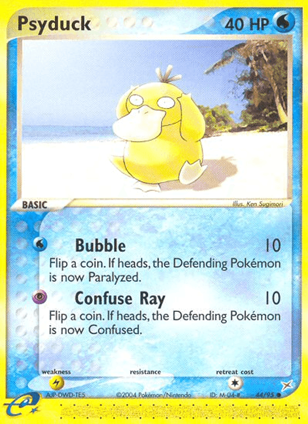 Psyduck, carta 44 di EX Team Magma vs Team Idro