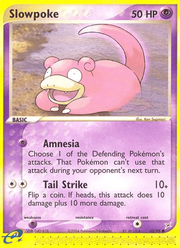 Slowpoke, carta 45 di EX Team Magma vs Team Idro