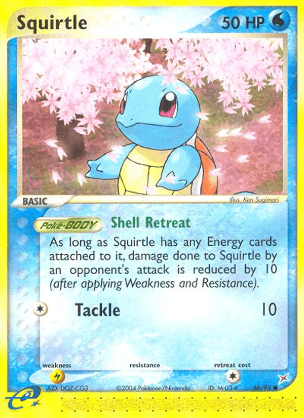 Squirtle, carta 46 de Team Magma vs Team Aqua