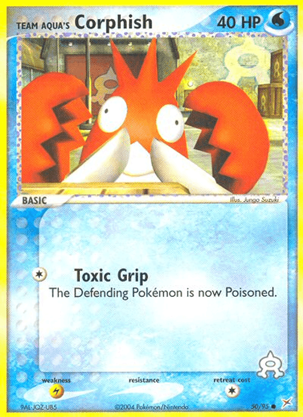 Team Aqua's Corphish, carta 50 di EX Team Magma vs Team Idro