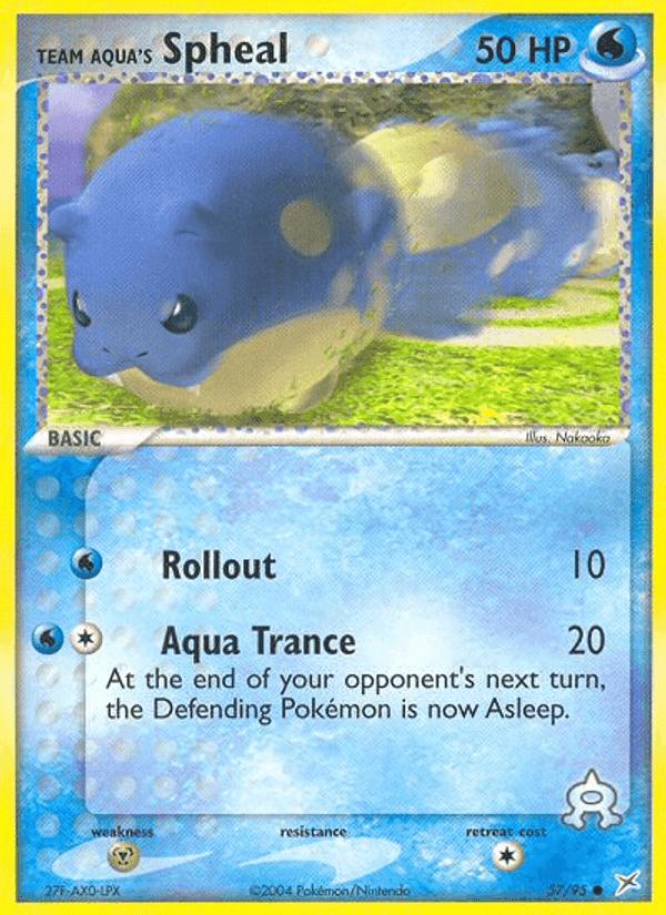 Team Aqua's Spheal, carta 57 di EX Team Magma vs Team Idro
