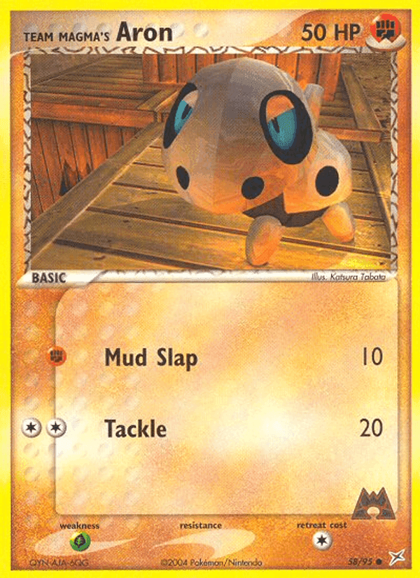 Team Magma's Aron, carta 58 di EX Team Magma vs Team Idro