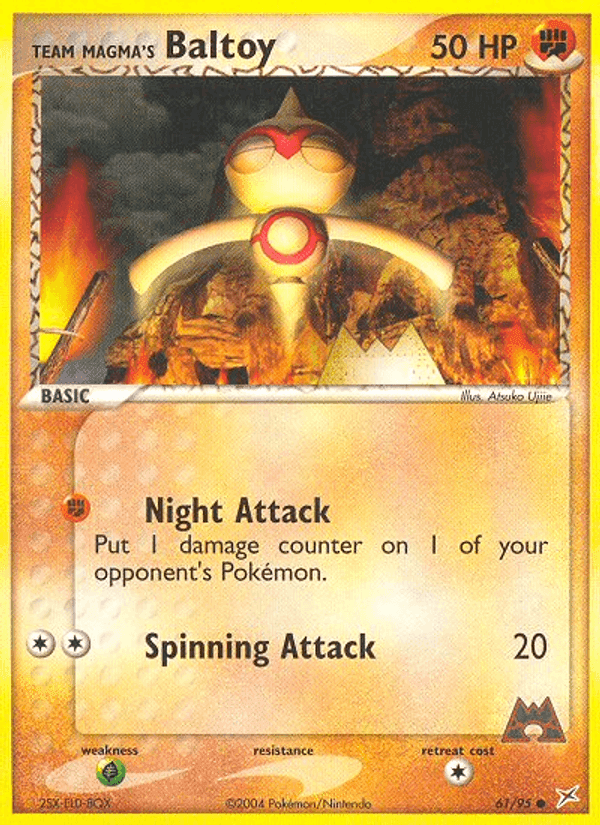 Team Magma's Baltoy, carta 61 de Team Magma vs Team Aqua