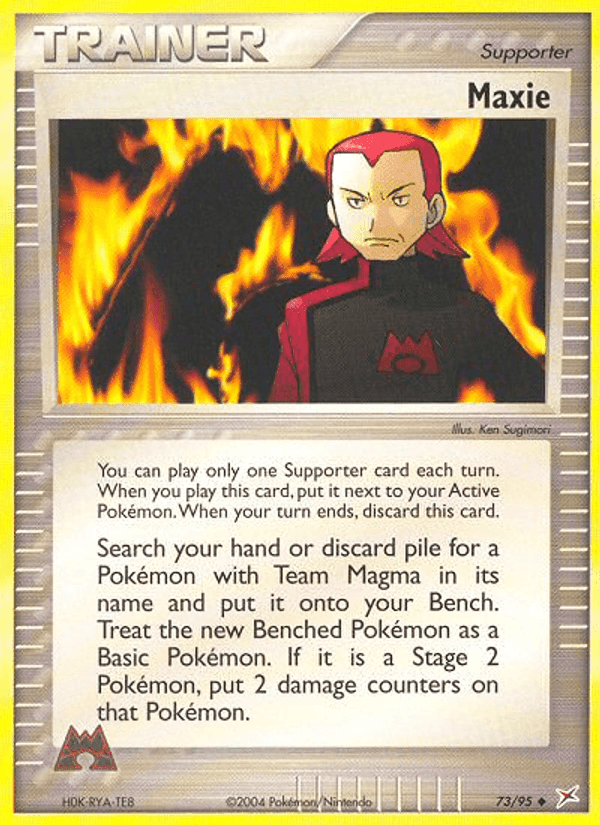 Maxie, card 73 from Team Magma vs Team Aqua