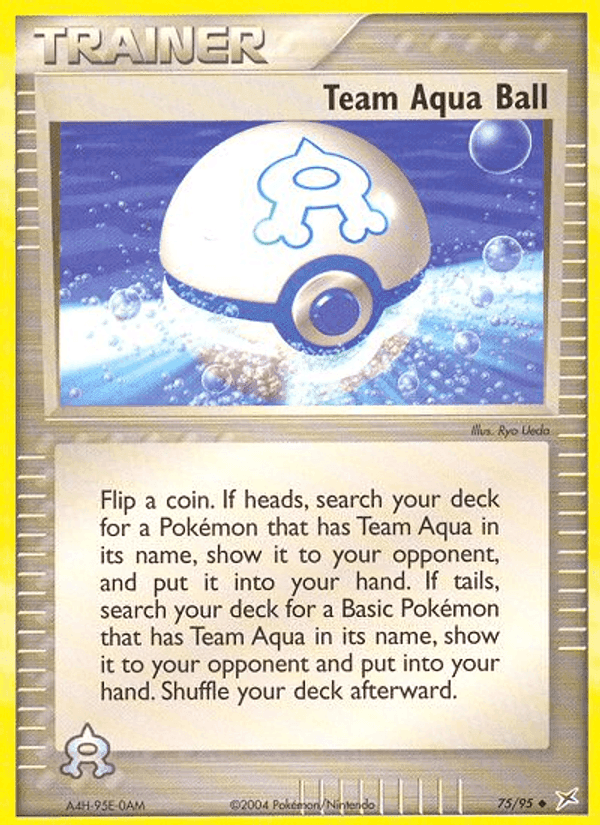 Team Aqua Ball, card 75 from Team Magma vs Team Aqua