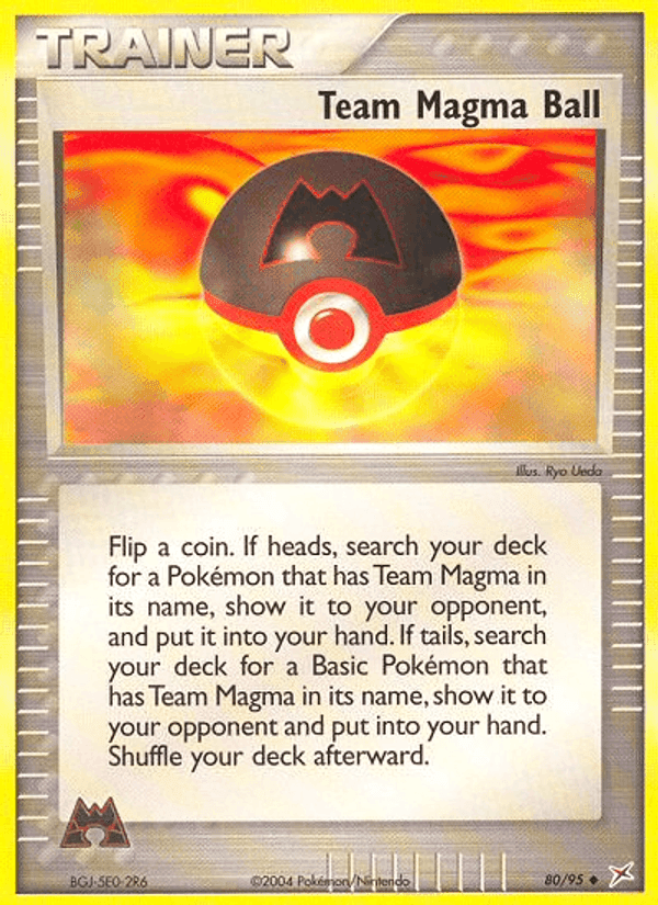 Team Magma Ball, card 80 from Team Magma vs Team Aqua