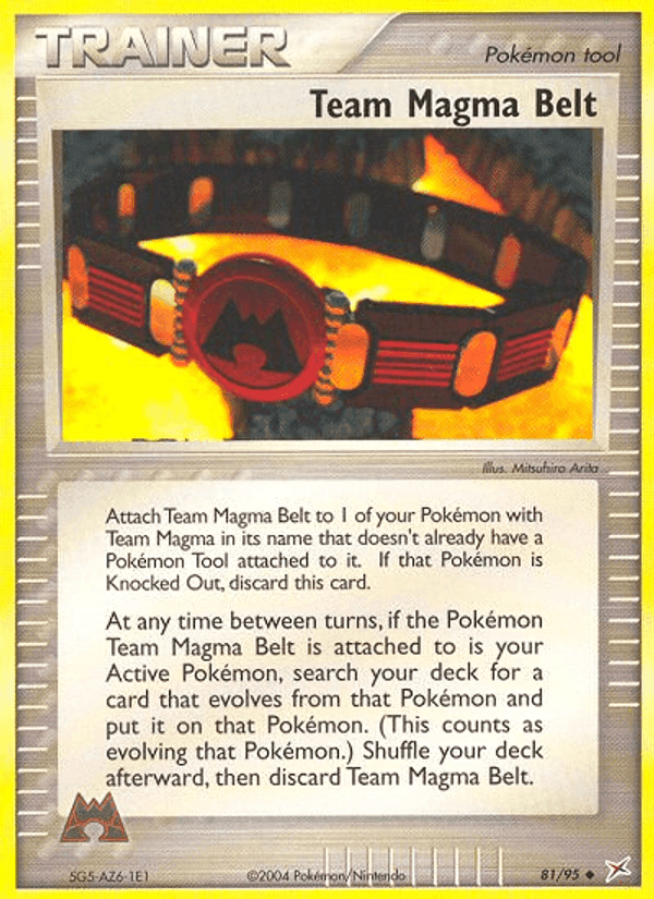 Team Magma Belt, card 81 from Team Magma vs Team Aqua