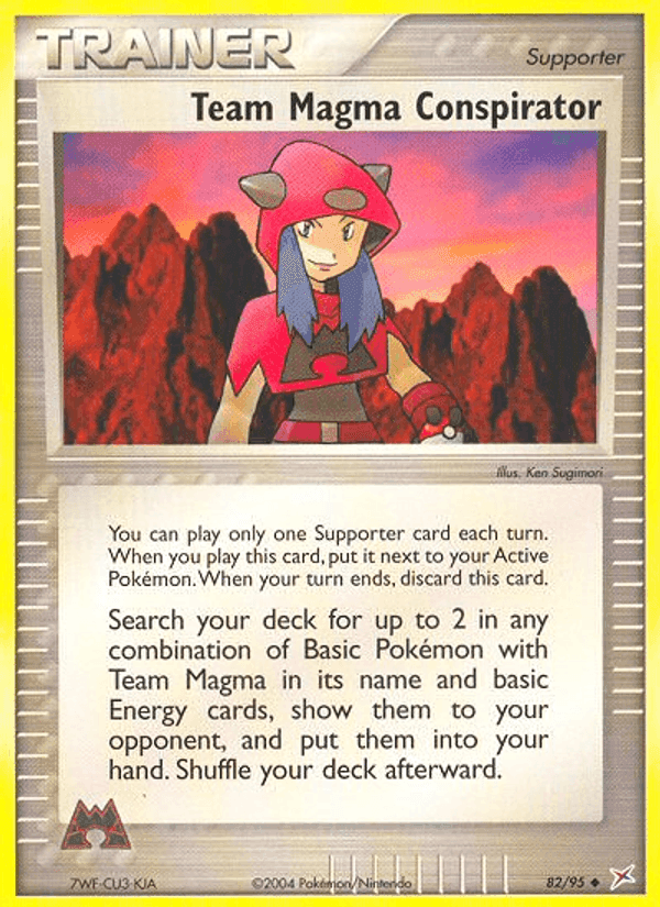 Team Magma Conspirator, card 82 from Team Magma vs Team Aqua