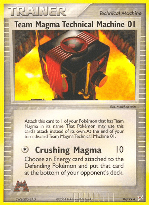 Team Magma Technical Machine 01, card 84 from Team Magma vs Team Aqua