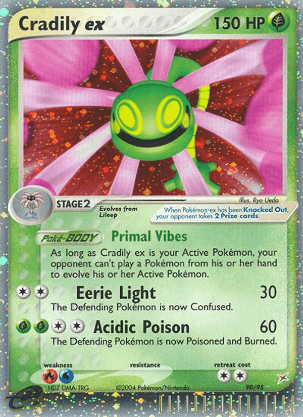 Cradily ex, card 90 from Team Magma vs Team Aqua