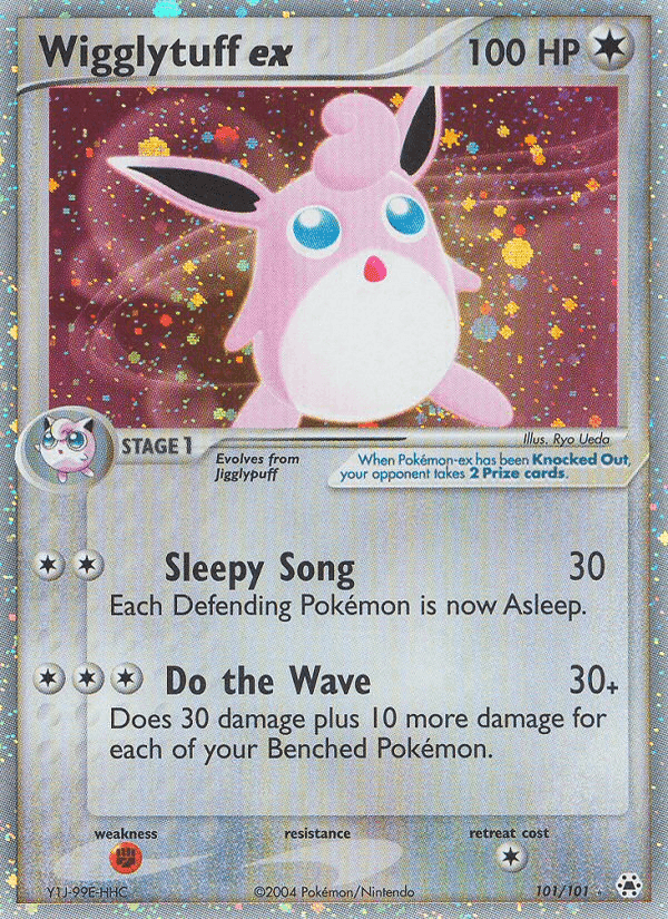 Wigglytuff ex, card 101 from Hidden Legends