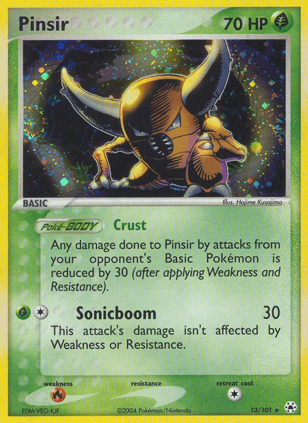 Pinsir, carta 13 de Hidden Legends