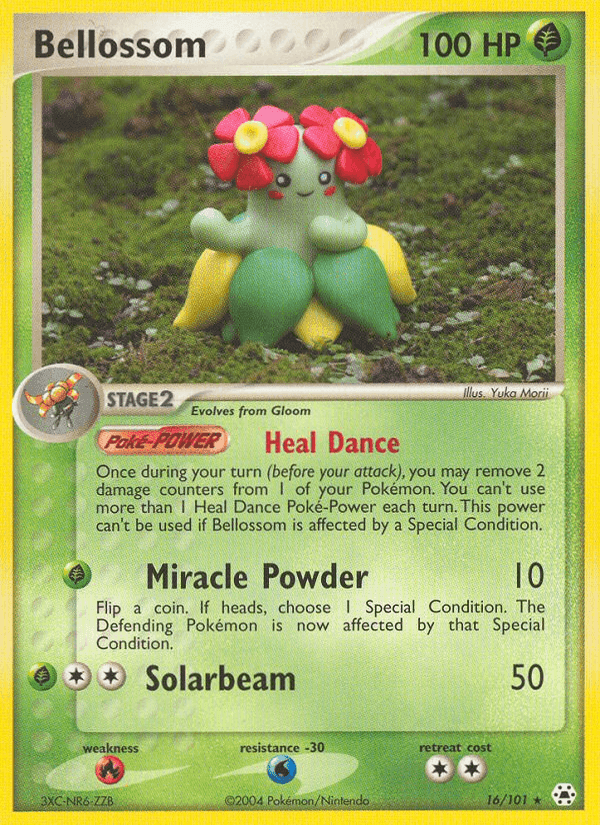 Bellossom, carta 16 di EX Leggende Nascoste