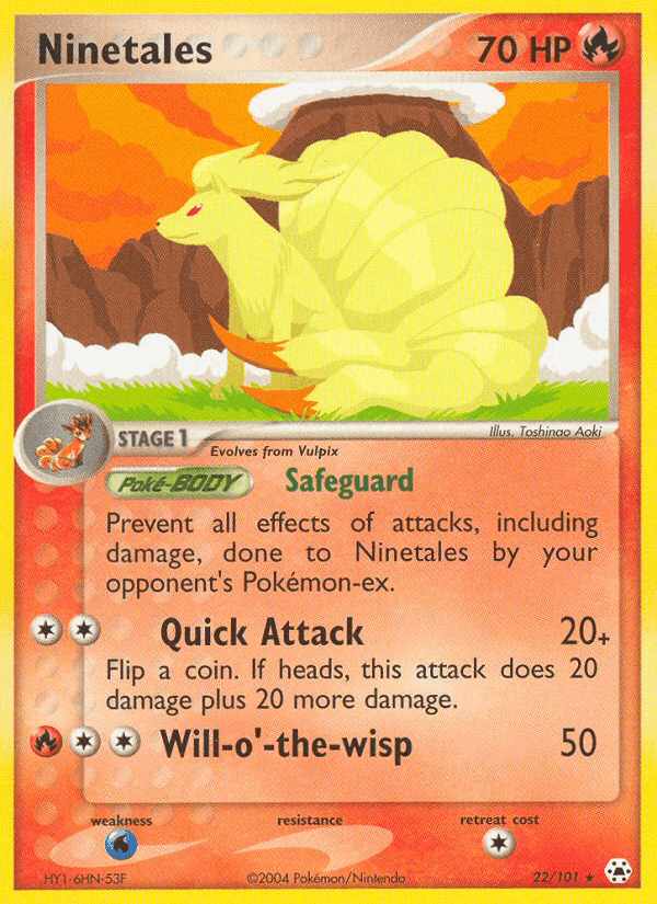 Ninetales, carta 22 di EX Leggende Nascoste