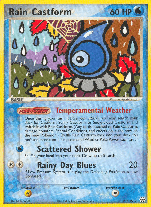 Rain Castform, carta 23 di EX Leggende Nascoste