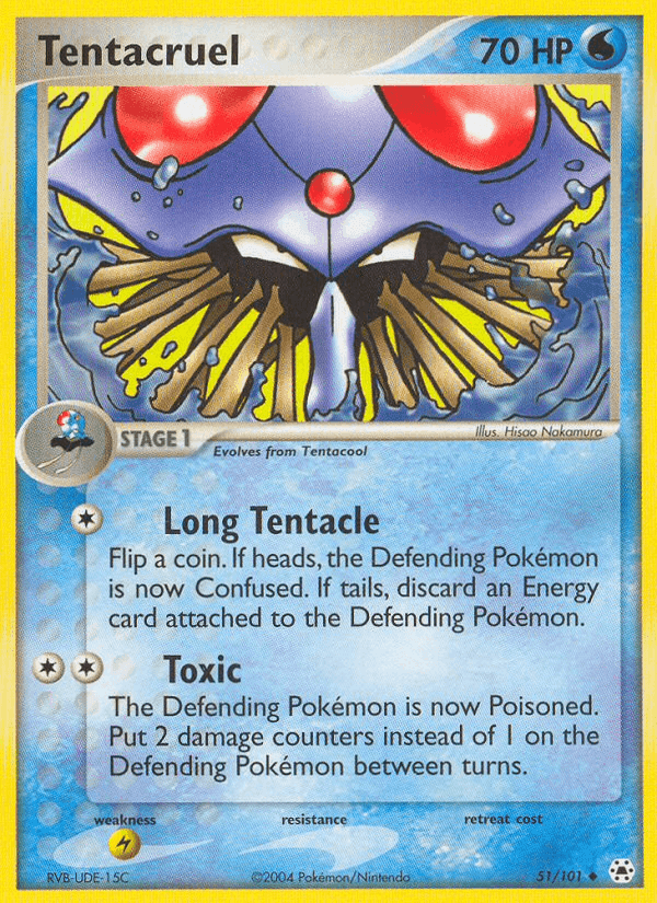 Tentacruel, carta 51 di EX Leggende Nascoste