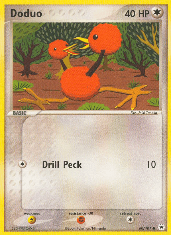 Doduo, carta 60 di EX Leggende Nascoste