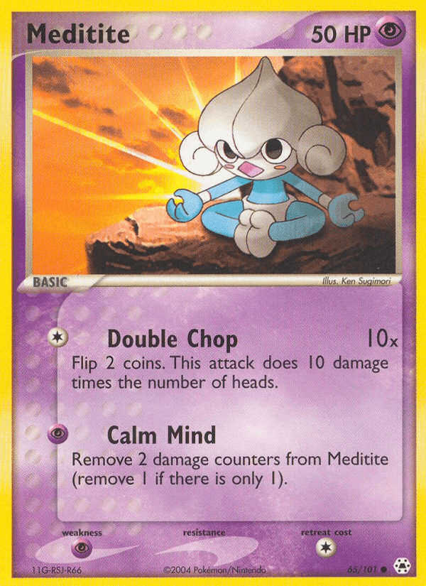 Meditite, card 65 from Hidden Legends