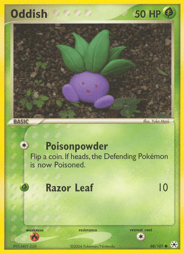 Oddish, card 68 from Hidden Legends