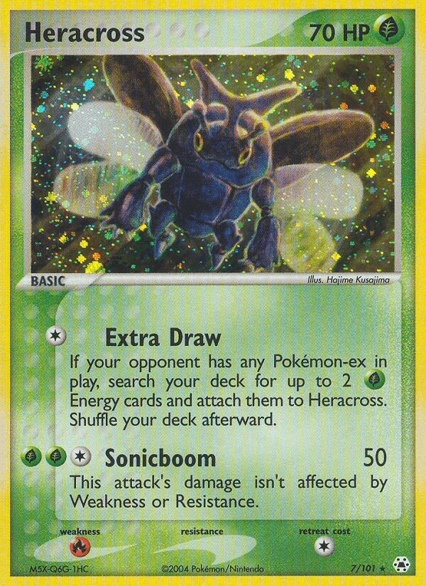 Heracross, card 7 from Hidden Legends