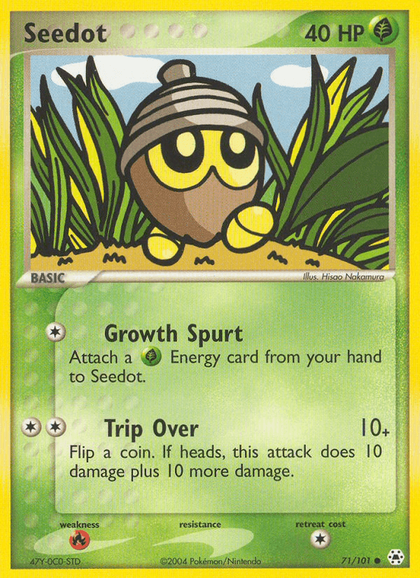Seedot, card 71 from Hidden Legends