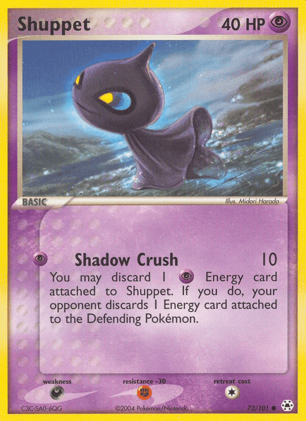 Shuppet, card 72 from Hidden Legends
