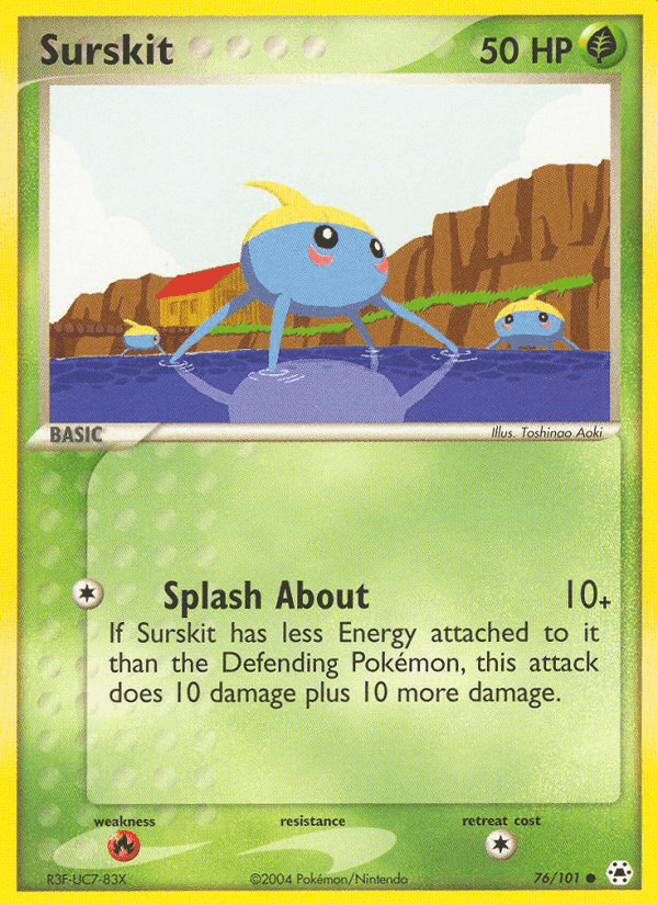 Surskit, card 76 from Hidden Legends