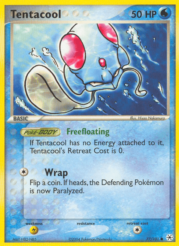 Tentacool, card 77 from Hidden Legends