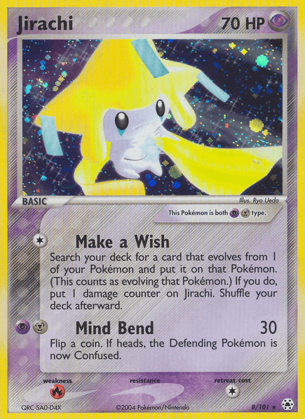 Jirachi, carta 8 de Hidden Legends