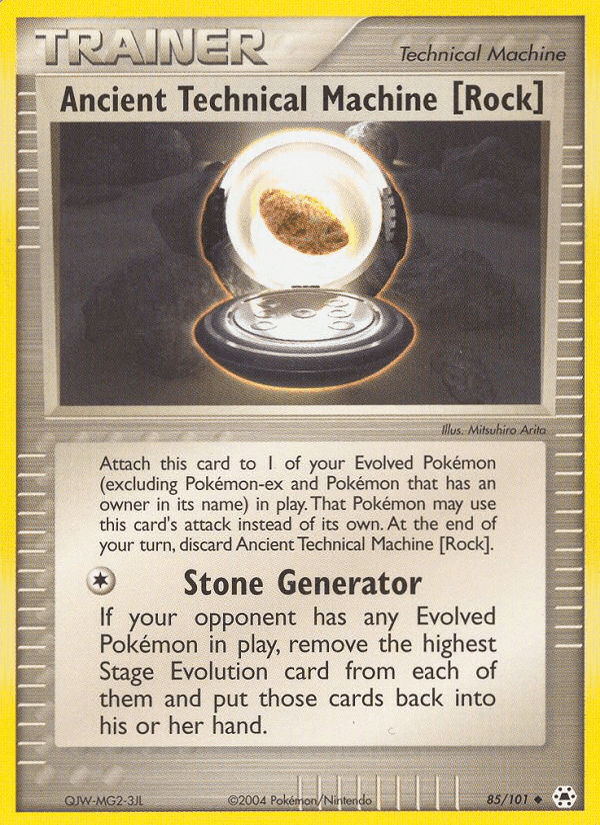 Ancient Technical Machine [Rock], card 85 from Hidden Legends