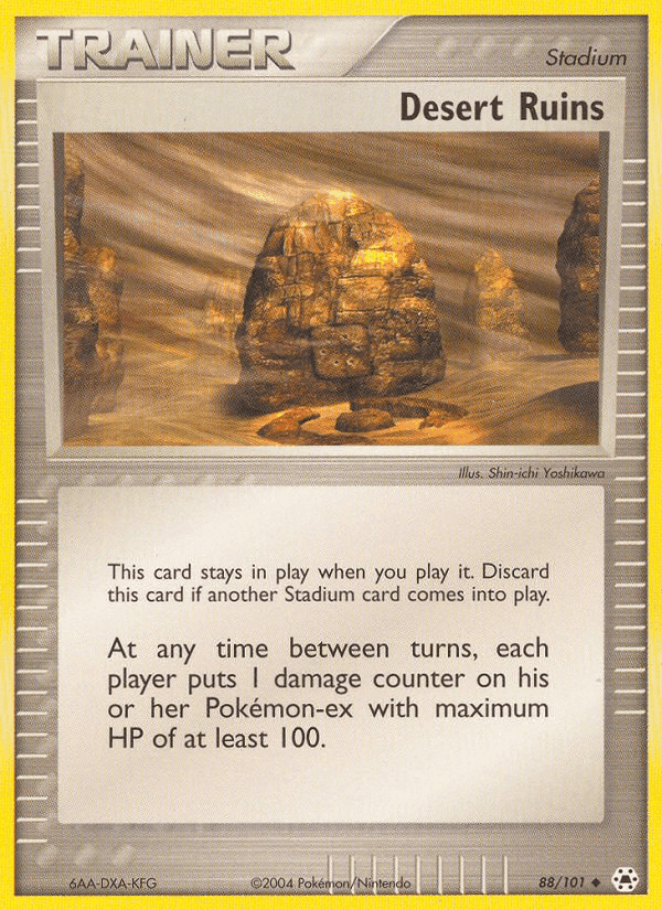 Desert Ruins, carta 88 di EX Leggende Nascoste