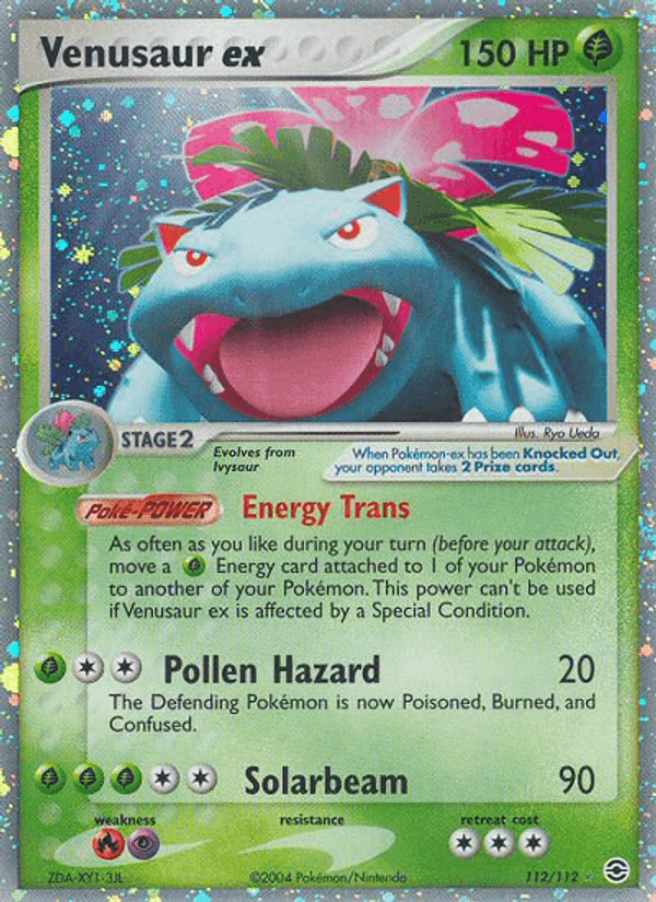 Venusaur ex, card 112 from FireRed & LeafGreen