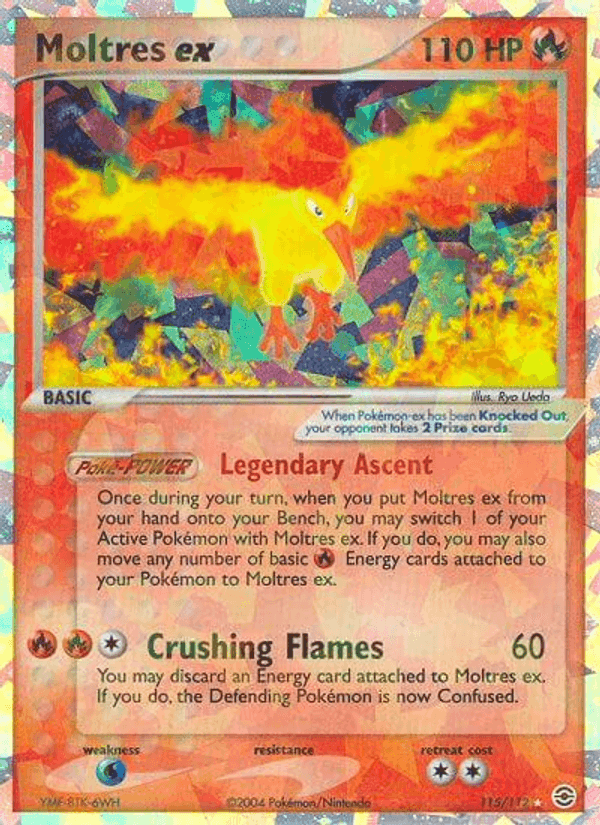 Moltres ex, card 115 from FireRed & LeafGreen