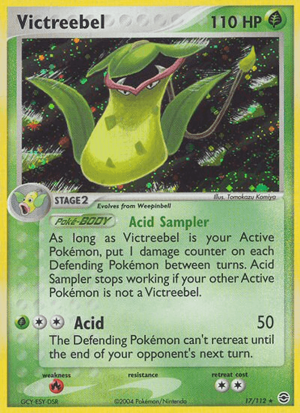 Victreebel, carta 17 di EX RossoFuoco e VerdeFoglia