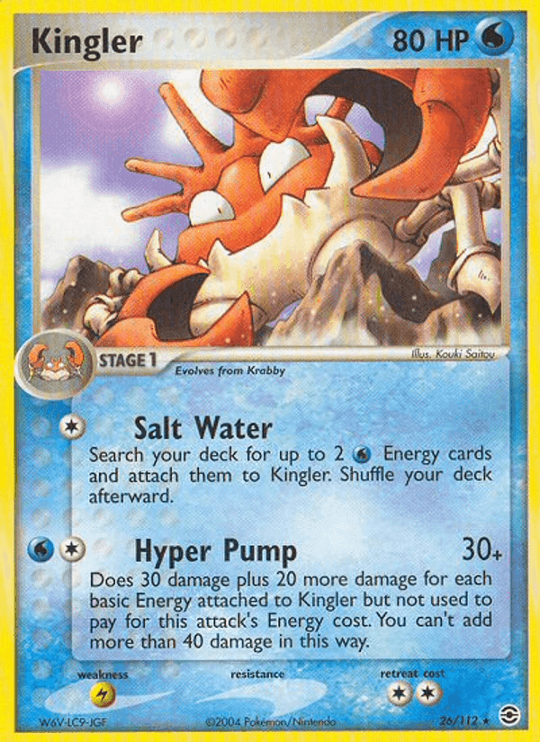 Kingler, carta 26 de FireRed & LeafGreen