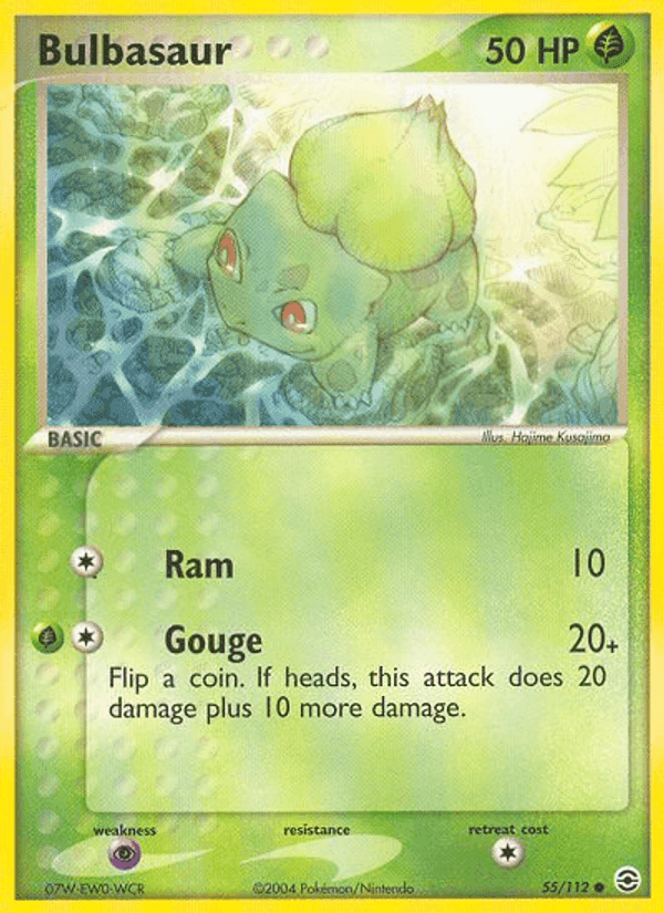 Bulbasaur, carta 55 de FireRed & LeafGreen