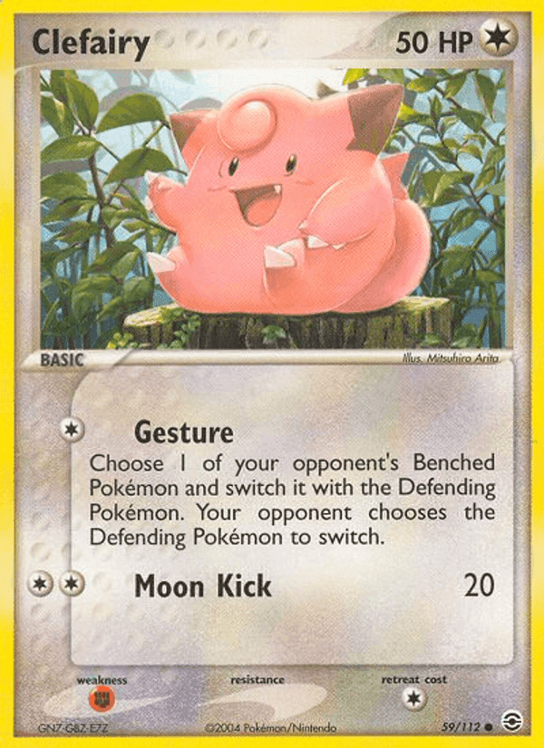 Clefairy, carta 59 di EX RossoFuoco e VerdeFoglia