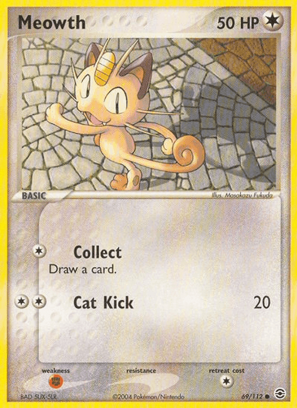 Meowth, card 69 from FireRed & LeafGreen