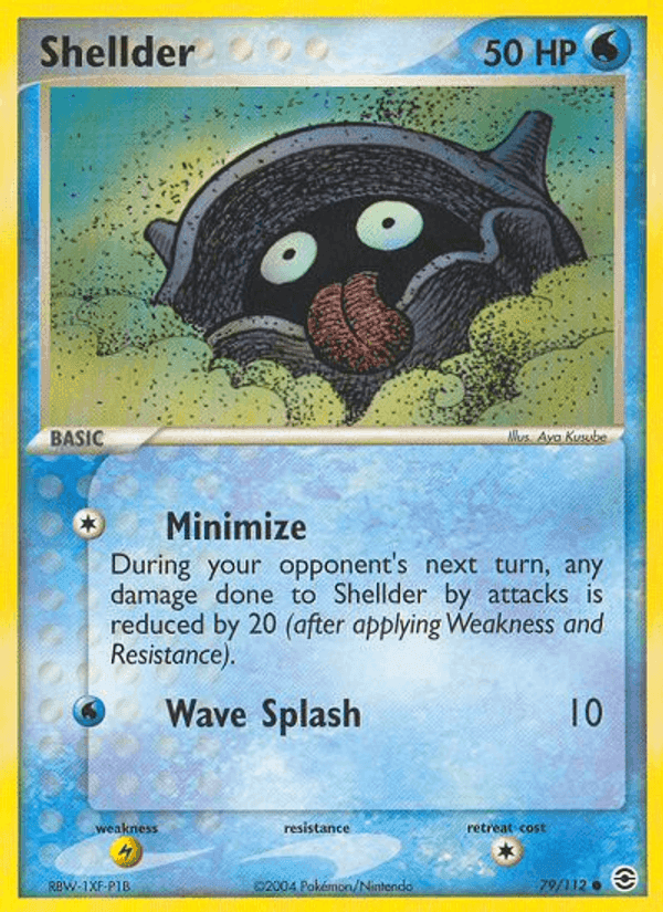 Shellder, card 79 from FireRed & LeafGreen