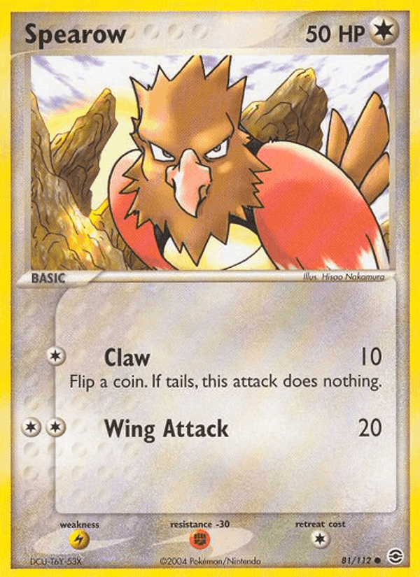 Spearow, card 81 from FireRed & LeafGreen