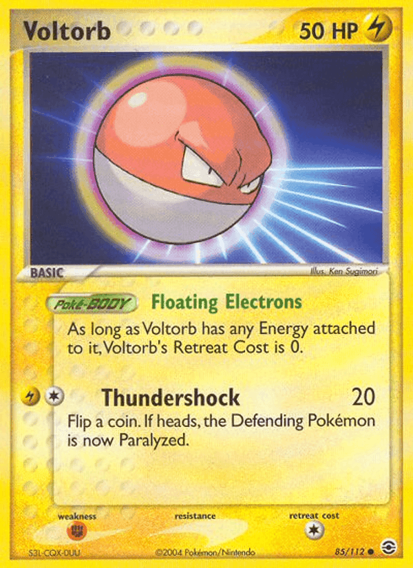 Voltorb, card 85 from FireRed & LeafGreen