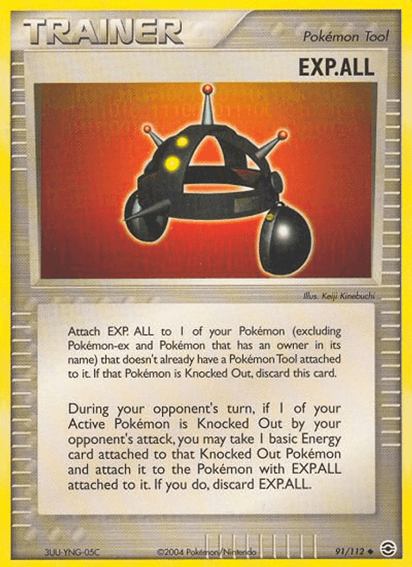 EXP. ALL, card 91 from FireRed & LeafGreen