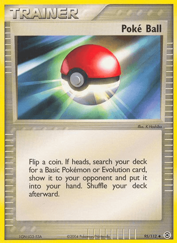 Poké Ball, carta 95 di EX RossoFuoco e VerdeFoglia