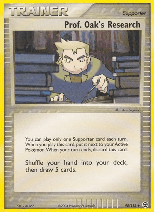 Prof. Oak's Research, card 98 from FireRed & LeafGreen