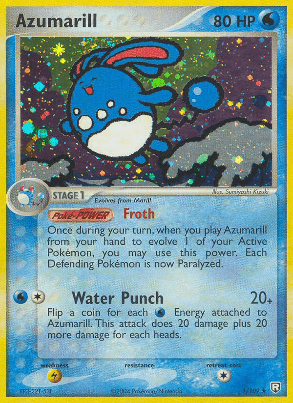Azumarill, carta 1 di Team Rocket Returns