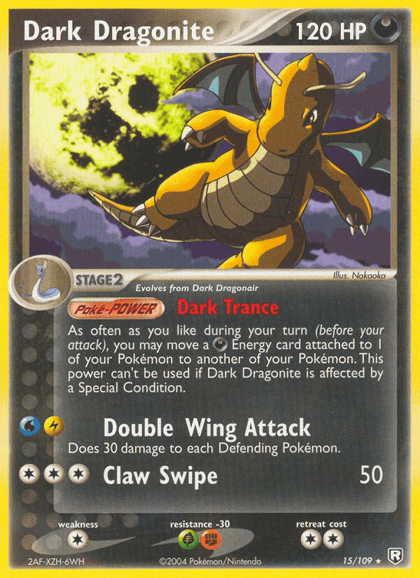 Dark Dragonite, carta 15 di Team Rocket Returns