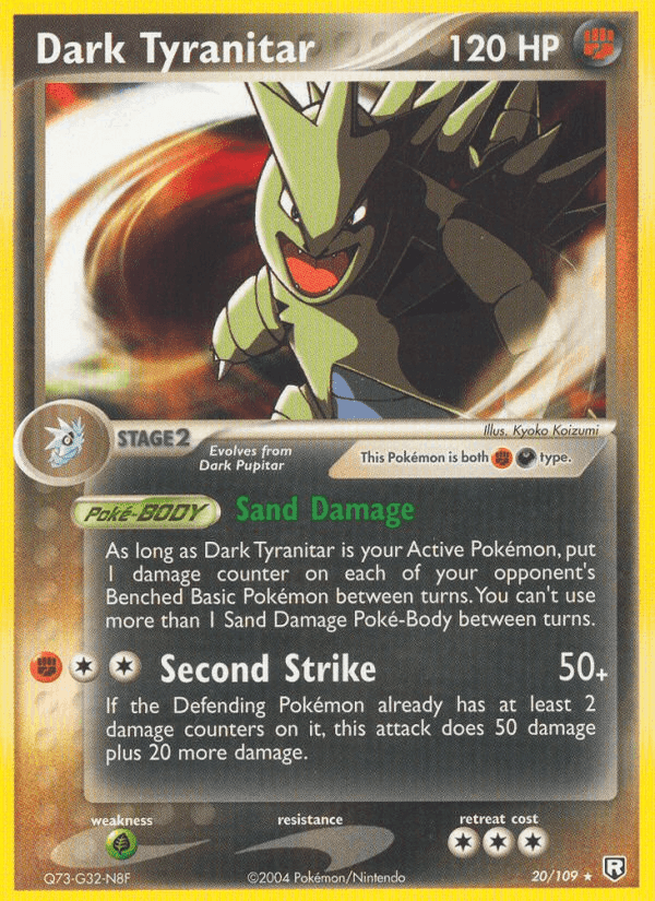 Dark Tyranitar, carta 20 di Team Rocket Returns