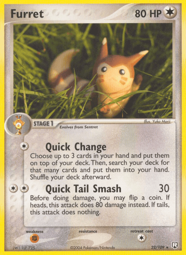 Furret, carta 22 di Team Rocket Returns