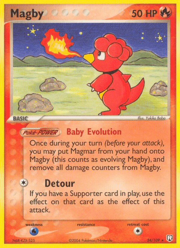 Magby, carta 24 di Team Rocket Returns