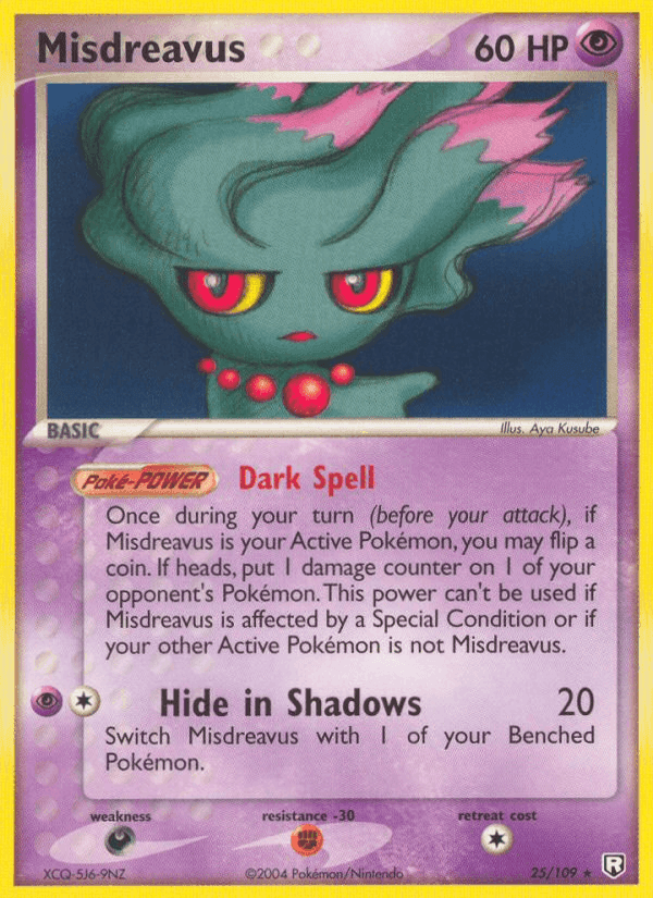 Misdreavus, carta 25 di Team Rocket Returns